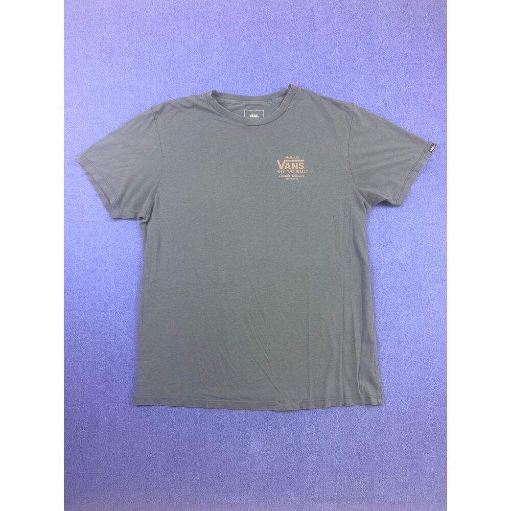 Vans Off The Wall Custom Classics Men’s Medium Graphic T Shirt Faded green